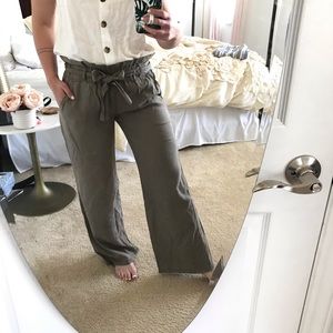 Thread & Supply // Paper Bag Wide Leg Pants